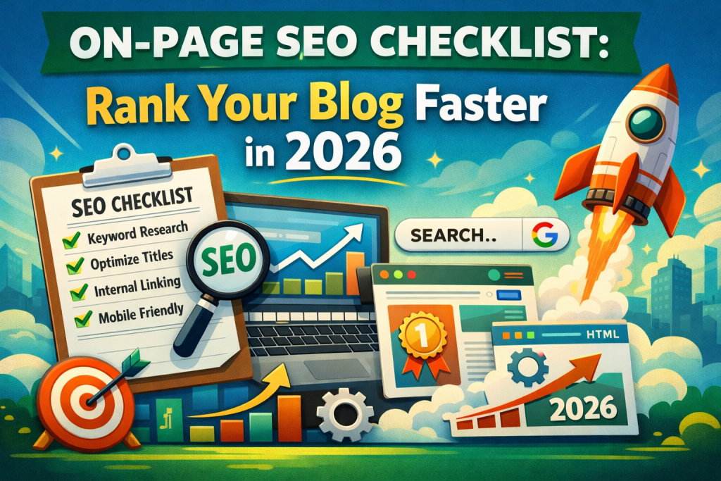 On-Page SEO Checklist Rank Your Blog Faster in 2026.