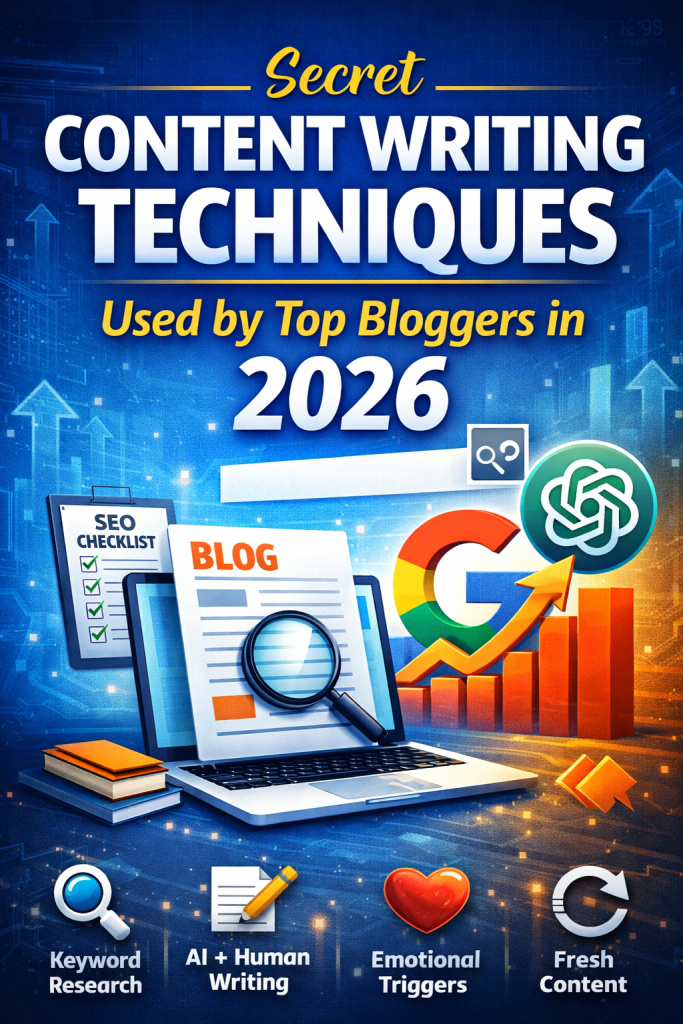 Secret Content Writing Techniques. used by top bloggers. in 2026.